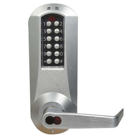 Dormakaba E-Plex 5000 Cylindrical Lock, Winston Lever, 100 Access Codes, 3,000 Audit Events, Sargent LFIC Prep E5031RWL-626-41
